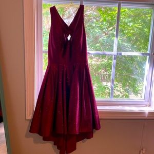 Magneta sparkly homecoming dress